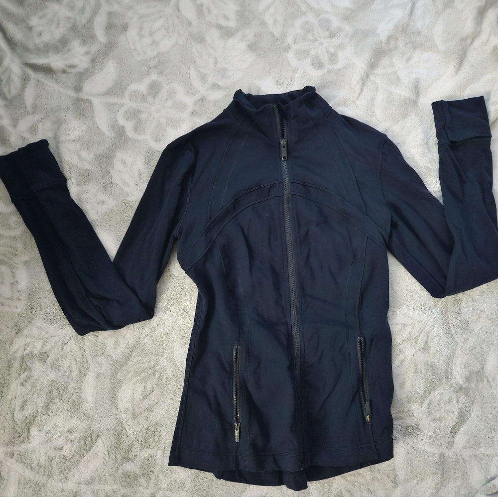 lululemon athletica Navy Zip-Up Utility Jacket